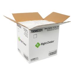 Right Choice™ Dinner Napkin, White, 16 x 16, 1/4 Fold, (4000Pack)