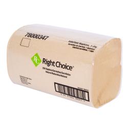 Right Choice™ Dispenser Napkin 1-Ply, Natural, 6.5" x 8", (6000Pack)