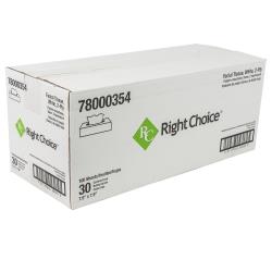 Right Choice™ Paper Facial Tissue 2-Ply 100 Sheet, White, 7.9" x 7.9" (30Pack)
