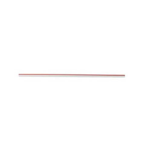 7 3/4"RED/WHT JUMBO UNWRAPPED STRAW