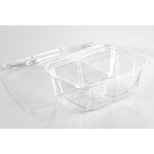 24 Oz Clear Rectangular Compartment Container(240Pack)