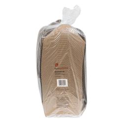EcoSystems #4 Poly Coated Paperboard 95% PCR Take Out Boxes, Kraft, (160Pack)