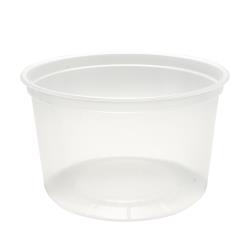 EcoSystems Polypropylene Round Deli Container, Translucent, 16 oz (500Pack)