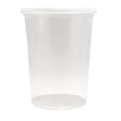 EcoSystems Polypropylene Thermoformed Recessed Lid, Translucent, 8-32 oz, (500Pack)