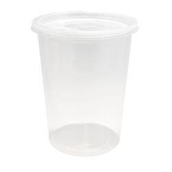 EcoSystems Polypropylene Thermoformed Recessed Lid, Translucent, 8-32 oz, (500Pack)