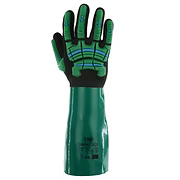 Elbow Length Double Dipped Nitrile, Cut A6, Impact 2, Abrasion 6, Puncture 4
