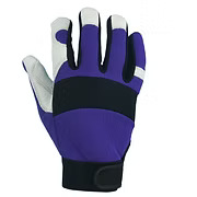 Mechanic's Glove, Pigskin Palm, Spandex Back, Velcro Closure, S-2XL