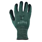 18 Gauge Cut 3, Abrasion 4, Puncture 3. Dotted Nitrile Palm, Black HPPE Liner, S-2XL