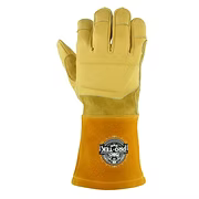Premium Grain Cowhide Torch Welding, Keystone Thumb, Reinforcement on Outside Edge, 4.5" Cuff, Sewn with Aramid Thread