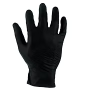 5 Mil black Nitrile Powder Free. Metal detectable, FDA-approved for food service. Textured fingertips, CFIA and FDA compliant. Sizes: S-2XL