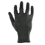 7 Mil Black Medical Grade Nitrile, Powder Free, Latex Free, Low Derma, 10.5" Beaded Cuff, XS-XL