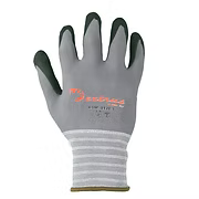 Dextrus Premium Grade 15G grey Nylon, Black Nitrile Micro-Foam, Palm Coated. Sizes: S-2XL