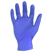 Fitt 3.5 mil Royal Blue Nitrile, Powder Free, Latex Free, DEHP Free, 9.5" Beaded Cuff, Industrial Grade, XS-XL