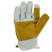 Premium Grade Double Palm Cowhide Driver, Wing Thumb, Shirred Elastic Back, Leather Hemmed. Sizes: XS-2XL