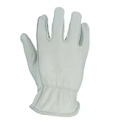 Premium Grade Cowhide Grain Leather Drivers Glove, A Grade, Leather Hemmed, Elastic Wrist, Keystone Thumb. Sizes: S-2XL