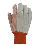 Canvas with Orange PVC Dots and Orange Knit Wrist, 10 oz.