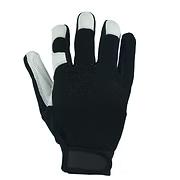 Mechanic's Glove, Goatskin Palm, Spandex Back, Velcro Closure, S-2XL