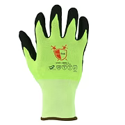 Lightweight, 18 gauge, A5 Cut Resistant, Sandy Nitrile Palm, Hi-Vis Yellow, S-2XL