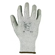 13 gauge Pepper Color HPPE Fiber A4 Cut Resistant Glove with Polyurethane Palm Coating, S-2XL