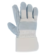 Premium Grade Split Cowhide Double Palm and Fingers, Canvas Back and 2.5” Rubberized Cuff, Dupont (TM) Kevlar®, S-2XL