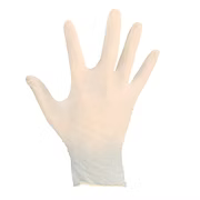 Latex Disposable Glove, 6 mil, 9.5" Beaded Cuff, Powder Free, S-XL