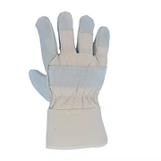 Premium Grade Split Cowhide, Canvas Back, 2.5” Rubberized Cuff, Kevlar Sewn, S-XL