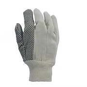 Canvas with Black PVC Dots and Knit Wrist, 10 oz.