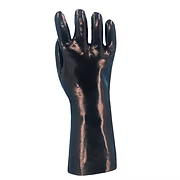Black PVC, Smooth Finish, Interlock Lining, 14", Large