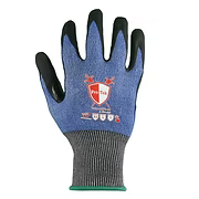 Cut A9, Abrasion 6, Puncture 5, 18 Gauge, Foam Nitrile Palm, Blue, S-2XL