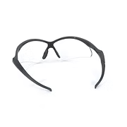 Safety Glasses, Op-Teks Style, Black Frame, Clear Anti-Fog Lens