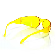 Safety Glasses, Clear View Style, Amber Lens