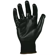 Black 13 gauge Nylon Liner with Black Nitrile Palm Coating. Sizes: S-2XL