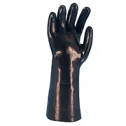 Black PVC, Smooth Finish, Interlock Lining, 14", Large