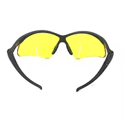 Safety Glasses, Op-Teks Style, Black Frame, Amber Lens