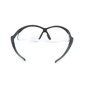 Safety Glasses, Op-Teks Style, Black Frame, Clear Anti-Fog Lens