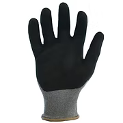 Premium Grade 18G grey Nylon, Black Nitrile Micro-Foam, Palm Coated Glove