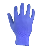Fitt 3.5 mil Royal Blue Nitrile, Powder Free, Latex Free, DEHP Free, 9.5" Beaded Cuff, Industrial Grade, XS-XL