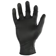 7 Mil Black Medical Grade Nitrile, Powder Free, Latex Free, Low Derma, 10.5" Beaded Cuff, XS-XL