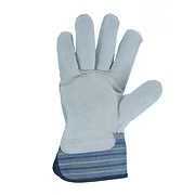 Premium Grade Leather Palm, Full Leather Back, 2.5" Rubberized Cuff, S-2XL