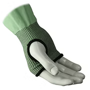 18" A5 Cut Resistant Sleeve with Hook and Loop Closure on Top arm and Thumbhole on Bottom, Light Green Color