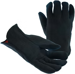 Red Fleece lined Jersey Glove - Slip-on Style