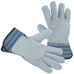 Premium Grade Leather Palm, Full Leather Back, 2.5" Rubberized Cuff, S-2XL