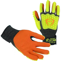 Impact 3, Cut A6, Puncture 3. Hi Vis Micro foam Nitrile Palm
