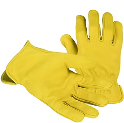 Premium Grade Elkskin Grain Drivers Glove, Wing Thumb, Leather Hemmed, Shirred Elastic Back. Sizes: XS-2XL