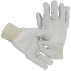 Canvas Clute Cut, Straight Thumb, Knit Wrist, 10 oz. Size: Large