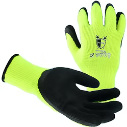 Fleece Lined Knit Glove with Micro-Foam Nitrile Palm Coated