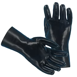 Black PVC, Smooth Finish, Interlock Lining, 12", Large
