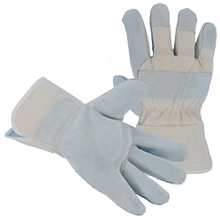 Premium Grade Split Cowhide, Canvas Back, 2.5” Rubberized Cuff, Kevlar Sewn, S-XL