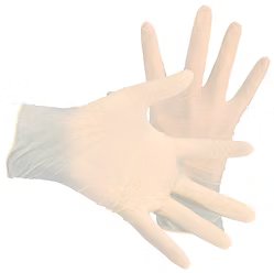 Latex Disposable Glove, 6 mil, 9.5" Beaded Cuff, Powder Free, S-XL