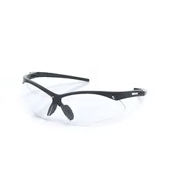 Safety Glasses, Op-Teks Style, Black Frame, Clear Lens